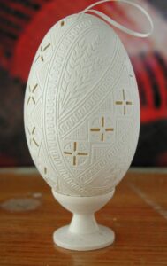 Втравлювання-вирізування на гусячому яйці