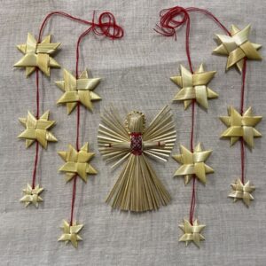 Набір прикрас з соломи (P-927)